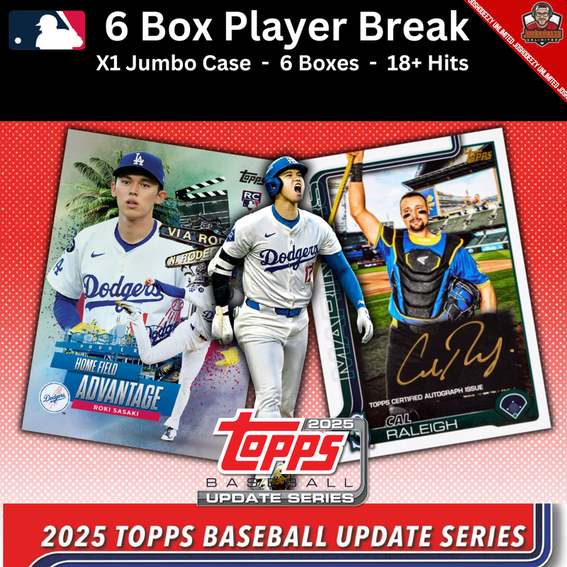 2025 Topps Update Baseball Jumbo Player Break 6 Box 1 Case 1634 (AUCTIONS CLOSING)