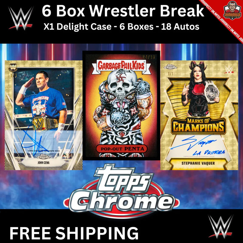 2026 Topps Chrome WWE Delight Case --- X6 Box PYW #1854