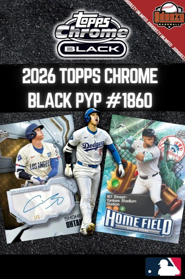 2026 Topps Chrome Black Baseball Player Break 36 Box 3 Case 1860 (AUCTIONS CLOSING)