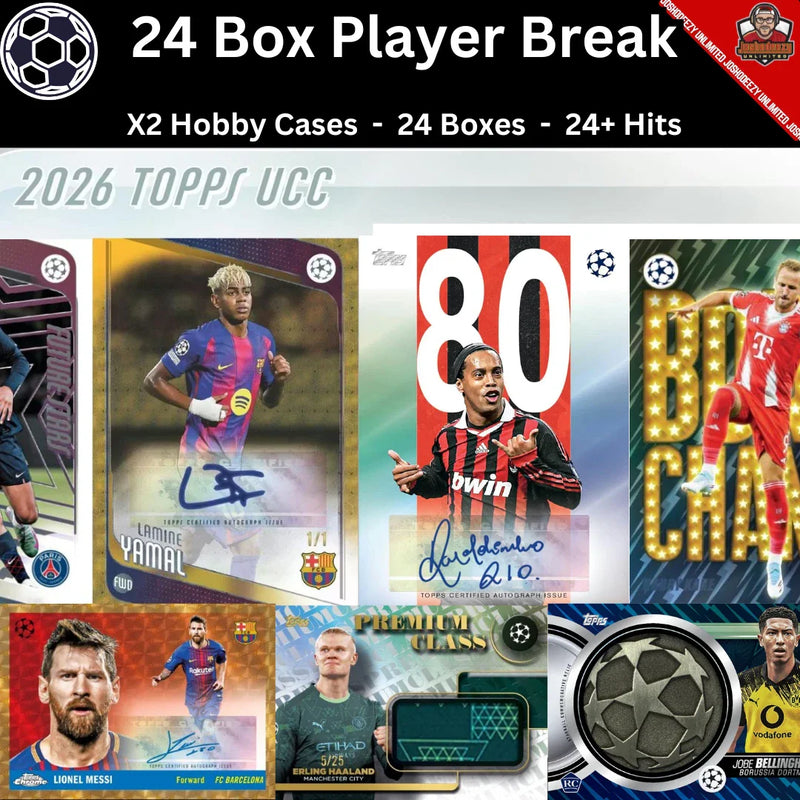 2025-26 Topps UEFA Club Soccer Player Break 24 Box 2 Case 1705