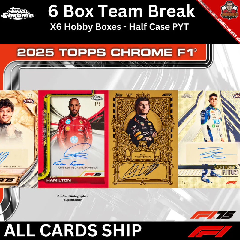 2025 Topps Chrome Formula 1 --- X6 Box PYT #1732