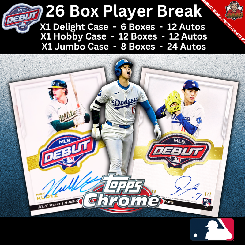 2025 Topps Chrome Update Player Break 26 Box 3 Case 1657