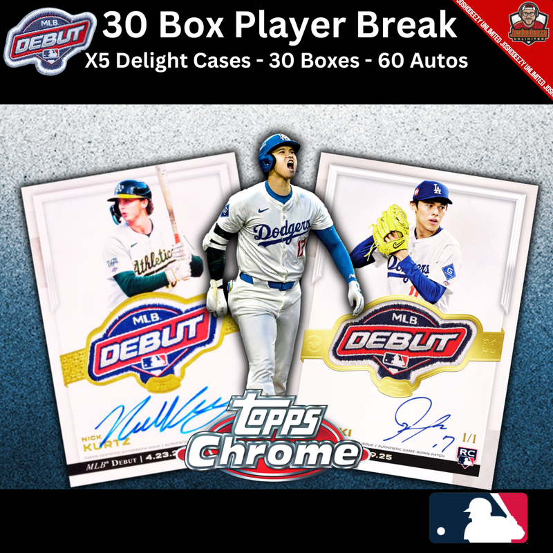 2025 Topps Chrome Update Player Break 30 Box 5 Case 1656