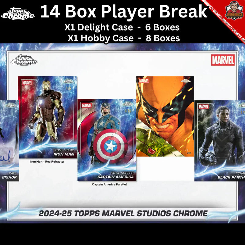 2025 Topps Marvel Studios Chrome 2 Case -- X14 Box PYC #1685