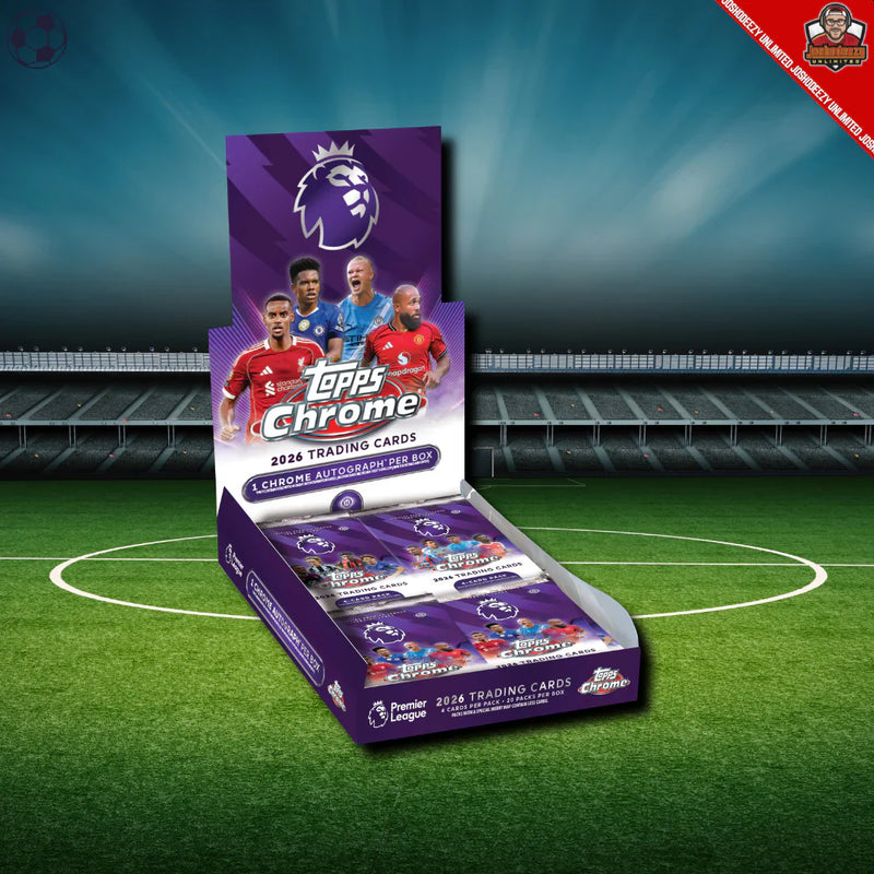2026 Topps Chrome Premier League EPL Soccer Hobby Box