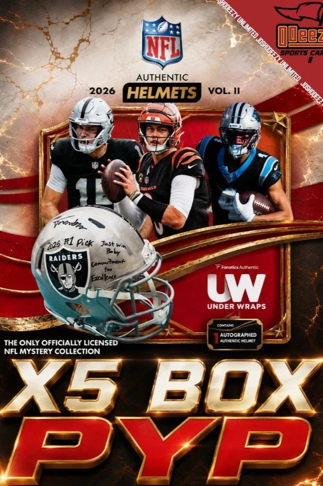 2026 Under Wraps Full Size Authentic NFL Helmet Break 5 Box 2777 (AUCTION CLOSING)