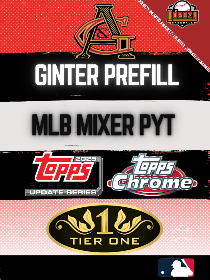 2025 Baseball Mixer PYT: X1 2025 Update Jumbo + X2 2025 Topps Tier One + X1 2025 Topps Logofractor --- X4 Box PYT 373