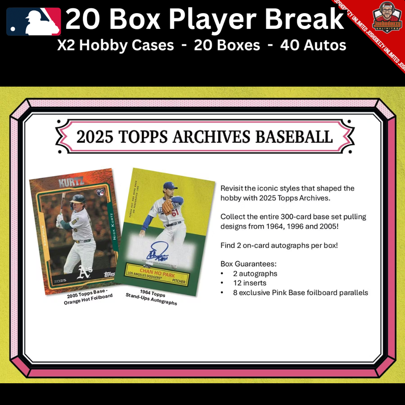2025 Topps Archives X20 Box Player Break
