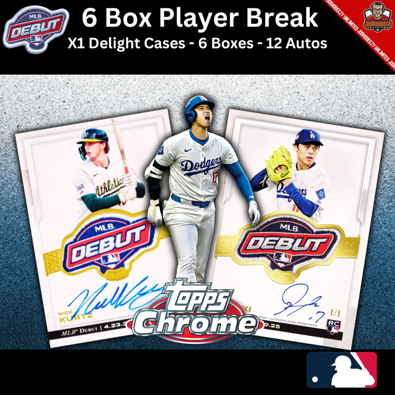 DELIGHT: 2025 Topps Chrome Update Baseball Delight Case --- X6 Box PYT #64