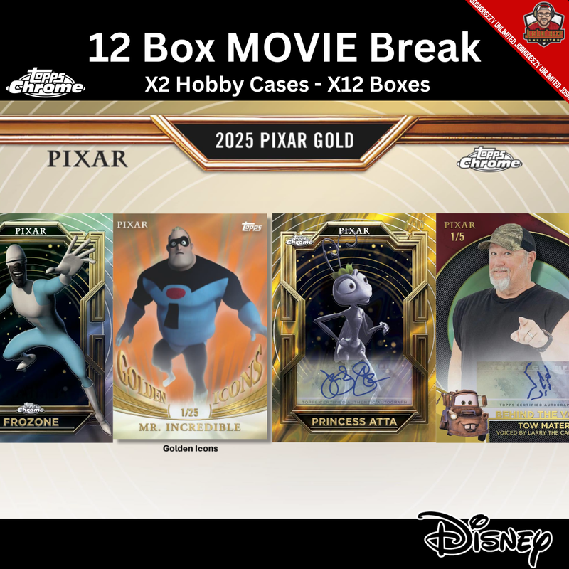 2025 Topps Disney Pixar Gold X2 Case --- X12 Box PYM #1704